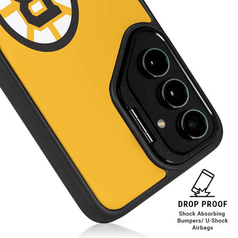 NHL Boston Bruins Solid Background Galaxy S24 FE Kickstand Case